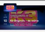 3 kaarten voor k3 Reünie., Tickets en Kaartjes, Drie personen of meer