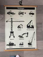 Schoolplaat werkvoertuigen 70x100, Ophalen, Natuur en Biologie