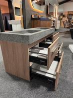 Badmeubel 120 cm met natuurstenen wasbak €2200 voor €650 NEW, Ophalen, 100 tot 150 cm, Nieuw, Minder dan 100 cm