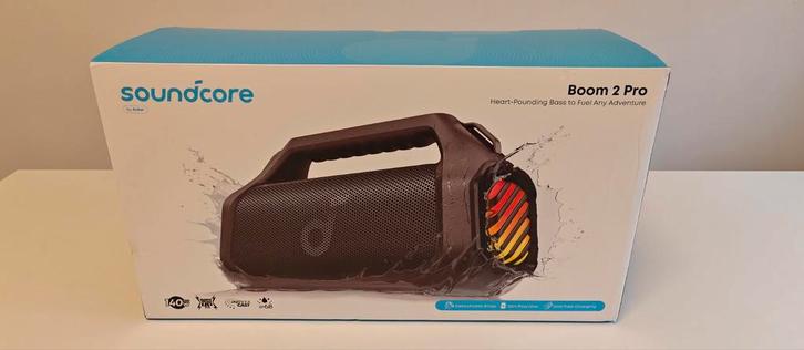 Nieuw in doos: Anker Soundcore BoomBlast Pro 2 Speaker, Audio, Tv en Foto, Luidsprekers, Nieuw, Overige typen, 120 watt of meer