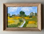 Olieverf / board. Landschapje, Ophalen of Verzenden