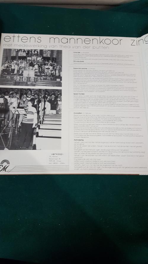 lp ettens mannenkoor, Cd's en Dvd's, Ophalen of Verzenden