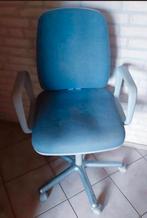 Grijze blauwe stoel beurostoel voor volwassenen, Huis en Inrichting, Blauw, Gebruikt, Ophalen of Verzenden