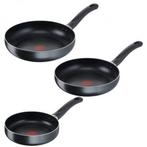 Pan Tefal EASY COOK 3delig | Antiaanbak, Ophalen of Verzenden, Nieuw, Rvs, Koekenpan of Braadpan