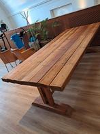 Mooie zware stamtafel, Huis en Inrichting, Tafels | Eettafels, Ophalen, Zo goed als nieuw, Rechthoekig, 50 tot 100 cm