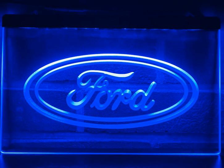 Led Lichtbord FORD 3d neon look, Verzamelen, Merken en Reclamevoorwerpen, Nieuw, Lichtbak of (neon) lamp, Ophalen of Verzenden