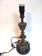 vintage zware koper, messing? lampenpoot 40 cm hoog, Huis en Inrichting, Lampen | Tafellampen, Ophalen, Gebruikt, Metaal, Minder dan 50 cm