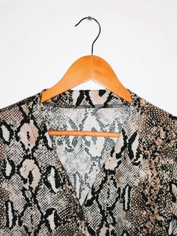 NIEUW tuniek of blouse met slangenprint maat S, M en L beschikbaar voor biedingen