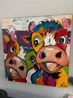 Origineel van Liz de vrolijke Koeien schilderij, Ophalen