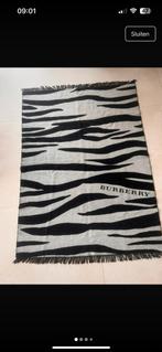 Burberry deken/plaid wol & kasjmier, Zwart/grijs, Ophalen of Verzenden, Zo goed als nieuw
