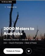 2 tickets 21/11 Pathé Noord 2000 meters to Andriivka, Tickets en Kaartjes, Twee personen, Vrijkaartje alle films