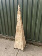 Piramide vloerlamp Riet gevlochten driehoek, Huis en Inrichting, Woonaccessoires | Zuilen en Pilaren, Ophalen of Verzenden