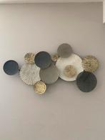 Moderne Wanddecoratie - Metalen Cirkels, Huis en Inrichting, Woonaccessoires | Wanddecoraties, Ophalen of Verzenden, Zo goed als nieuw