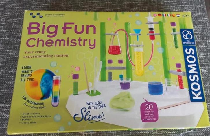 Big fun chemistry te koop (scheikundige proefjes), Kinderen en Baby's, Speelgoed | Overig, Zo goed als nieuw, Jongen of Meisje