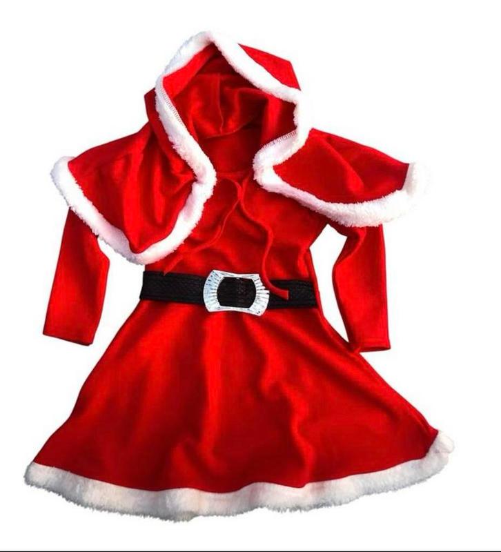 ** NIEUW **  superleuk kerstjurkje met cape. Maat 98, Kinderen en Baby's, Kinderkleding | Maat 98, Nieuw, Meisje, Jurk of Rok
