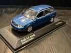 Minichamps Audi A4 Avant 1:43 Denimblau, Ophalen of Verzenden, Zo goed als nieuw, Auto, MiniChamps