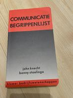 Communicatie Begrippenlijst – John Knecht & Bonny Stoelinga, Ophalen of Verzenden, Beta, Nieuw, MBO