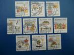 Kerstzegels 2018 gestempeld los te koop NVPH 3698 - 3707, Ophalen of Verzenden, Gestempeld