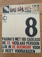 1961, DE BIJENKORF, 8 PAGINA'S MET SINTERKLAAS AANBIEDINGEN., Ophalen of Verzenden, 1960 tot 1980, Tijdschrift
