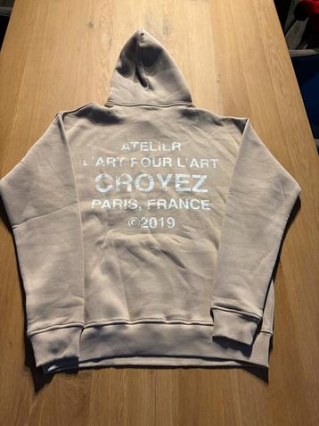 Croyez Gallery Grunge Hoodie - Maat M - Beige/Wit beschikbaar voor biedingen