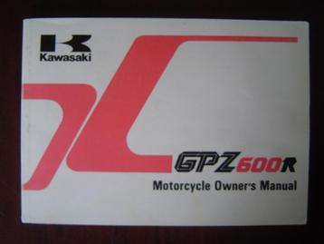 Kawasaki GPZ600R 1989 motorcycle owner's manual ZX600-A5 beschikbaar voor biedingen
