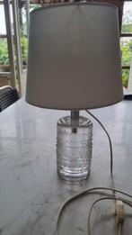 Vintage Leerdam glazen tafellamp, Willem Heesen, Huis en Inrichting, Lampen | Tafellampen, Ophalen, Modern, Minder dan 50 cm, Glas