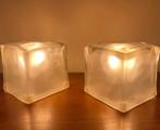Ikea lamp ijsblokje (1x!), Huis en Inrichting, Lampen | Tafellampen, Ophalen of Verzenden, Gebruikt, Glas, Minder dan 50 cm