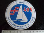 sticker simoun F 485 klasse organisatie holland zeilen, Verzenden, Zo goed als nieuw, Bedrijf of Vereniging