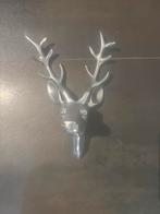 Decoratieve zilveren hertenkop, Ophalen of Verzenden, Zo goed als nieuw