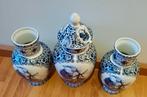 Delfts Blauw Vaas Set, Antiek en Kunst, Ophalen of Verzenden