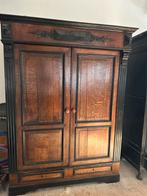 Antieke eikenhouten kledingkast, Ophalen of Verzenden