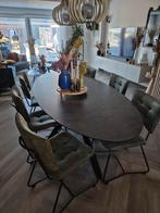 Masura Eettafel antraciet Stijlvol Design, Huis en Inrichting, Tafels | Eettafels, Ophalen, 100 tot 150 cm, 200 cm of meer, Zo goed als nieuw