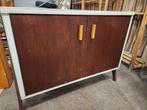 VINTAGE JAREN 70 DRESSOIRKAST / BOEKENKAST / TVKAST, Huis en Inrichting, Kasten | Roldeurkasten en Archiefkasten, 50 tot 100 cm