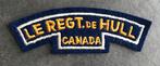 Canadese Le Regt. de Hull schoudertitel, Ophalen of Verzenden, Nederland