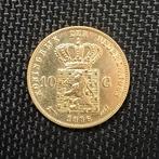 Willem III Gouden Tientje 1886 vergulding naslag 10 gulden., Koning Willem III, Verzenden, Goud, Losse munt