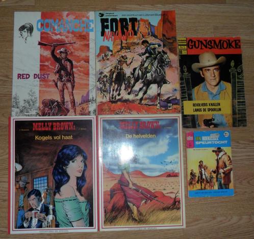 Partij cowboy Western Strips / Comanche Blueberry Gunsmoke, Boeken, Stripboeken, Gelezen, Meerdere stripboeken, Ophalen of Verzenden