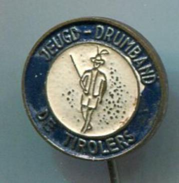Jeugd drumband Tirolers zilverkl speldje ( V_099a ) beschikbaar voor biedingen