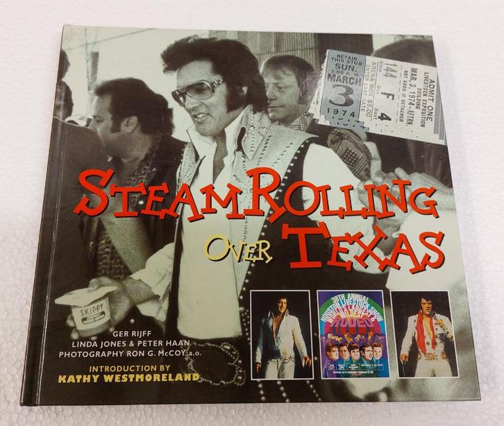 Elvis Presley BOEK Steamrolling over Texas Ger Rijff Uniek !, Verzamelen, Muziek, Artiesten en Beroemdheden, Gebruikt, Boek, Tijdschrift of Artikel