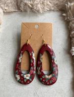 Handbeschilderde Oorbellen Winter Wonder, Ophalen of Verzenden, Nieuw, Overige materialen