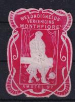 X159C) vignet Montefiore Joods Amsterdam zeldzaam, Ophalen of Verzenden, T/m 1940, Postfris