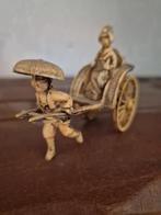 Japanse riksja-beeldje vintage, Antiek en Kunst, Antiek | Koper en Brons, Ophalen of Verzenden