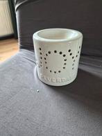 Riverdale waxbrander Wit, Huis en Inrichting, Woonaccessoires | Kandelaars en Kaarsen, Overige materialen, Wit, Ophalen of Verzenden