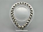 Zilveren blackplaat schakel armband nieuw. 2025/433., ., Nieuw, Ophalen of Verzenden, .