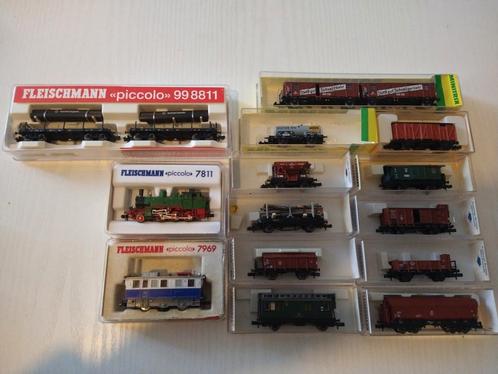 Fleischmann minitrix 1 loks en 10 wagons, Hobby en Vrije tijd, Modeltreinen | N-Spoor, Zo goed als nieuw, Wagon, Gelijkstroom