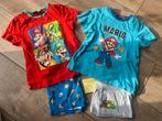 2x Super Mario Pyjama Maat 134, Kinderen en Baby's, Ophalen of Verzenden, Zo goed als nieuw, Jongen of Meisje