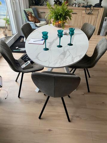 5 tintje groen  Eetkamerstoelen - I.Z.G.ST samen 75 euro beschikbaar voor biedingen