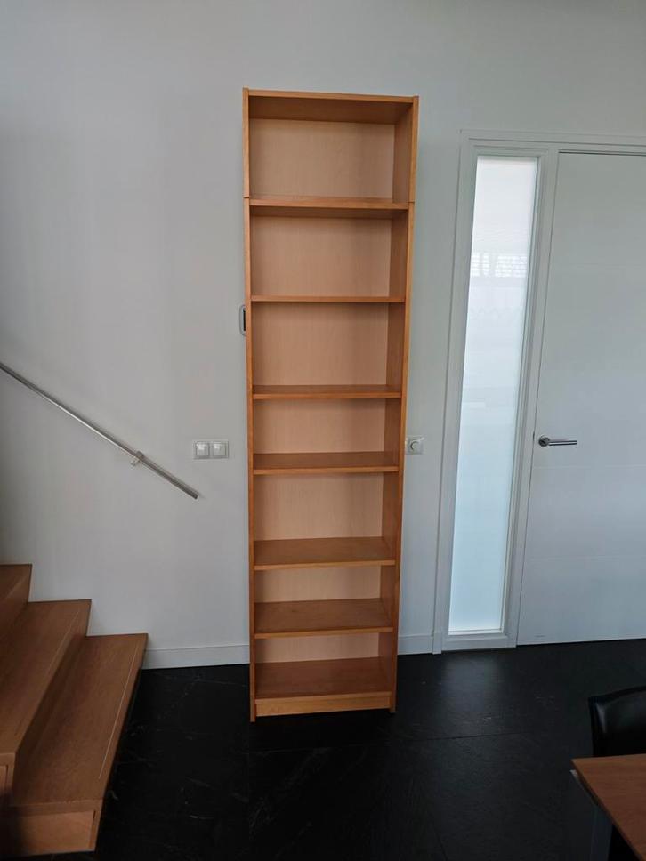 IKEA Billy Boekenkast 60cm berken met opzetstuk, Huis en Inrichting, Kasten | Boekenkasten, Gebruikt, 50 tot 100 cm, 200 cm of meer
