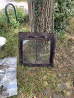 2x Stalen Ramen - Openslaand Enkel Glas, Ophalen, Gevelraam of Ruit, Gebruikt, Minder dan 80 cm