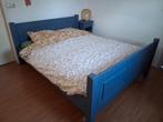 Stevig 2 persoonsbed 160x200, Ophalen, Gebruikt, Blauw, Tweepersoons
