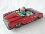 Oude blikken speelgoed auto, Rode cabriolet modelauto, ~1970, Antiek en Kunst, Antiek | Speelgoed, Ophalen of Verzenden